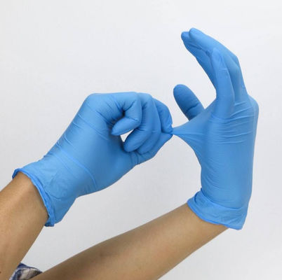 Middelgrote Beschikbare Nitrilhandschoenen, Duurzame de Handschoenen Blauwe Kleur van het Nitrilexamen